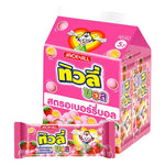 Tivoli Ball Strawberry 18g snack pack, colorful fruit-flavored candies in a bright TIVOLI brand package.
