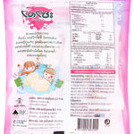 Dozo Cracker Sweet Chili snack pack, 65g x6, crispy confectionery with sweet and spicy chili flavor in colorful packaging.
