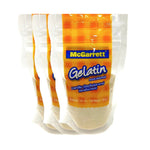 Mcgarrett Gelatin 100g package, dry grocery product from MCGARRETT, showing the gelatin powder in a sealed packet.