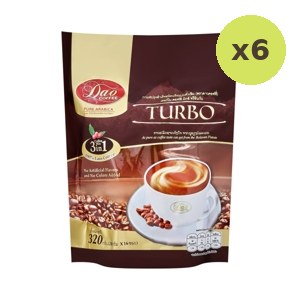 Dao Coffee Pre Mixed Instant Coffee 3in1 Turbo 20 G X 20 g – 6 Packs