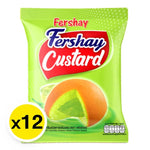 Fershay Cake Pandan 17g, dry grocery snack with green pandan flavor, packaged in a small, clear wrapper.