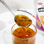 TROPICA KING coarsely pureed fruit puree in a concentrated formula, dry grocery product with a textured appearance in the image.