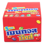 Mentos Candy 14g pack, popular dry grocery snack, featuring colorful mint-flavored chewy candies in a multi-pack arrangement.