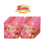 Zoda Wow Gummy Strawberry flavor snacks in 12 packs of 45g, colorful gummy candies with strawberry taste.