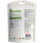 Camel Natural Mixed Nut Cocktail confectionery snack featuring a variety of roasted nuts displayed in a bowl.