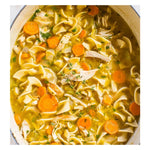 JONETZ chicken soup stock granules with bouillon powder in a clear jar, dry grocery product for flavorful cooking.
