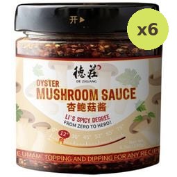 De Zhuang Oyster Mushroom Sauce 12 190g – 6 Packs