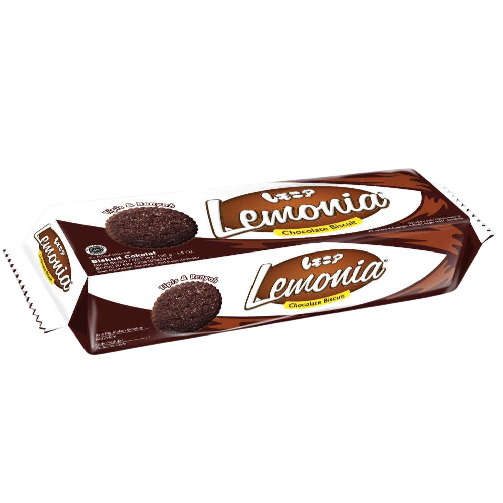 Lemonia Chocolate Biscuit, a confectionery snack with chocolate coating and biscuit layers, displayed on a white background.