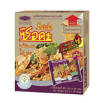 Waiwai Serda Clam Stir-Fry with Chili flavor in 60g package, dry grocery product with vibrant chili and clam ingredients.