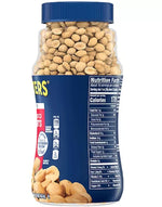 PLANTERS Dry Roasted Unsalted Peanuts in a 453g bag, shown in a trio pack, ideal for snacks and healthy eating.