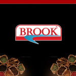 Brook Tomato Puree 550g jar, rich red tomato puree for cooking, in a clear glass jar with a white label.