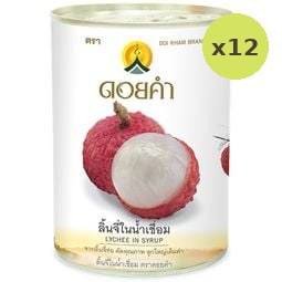 Doi Kham Lychee in Syrup 565g – 12 Packs