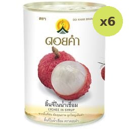 Doi Kham Lychee in Syrup 565g – 6 Packs