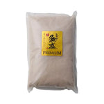 Moshio Premium Awajishima Seaweed Salt in a jar, made from sea water, ideal for enhancing dishes with natural seaweed flavor