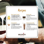 Bottle of MONIN Tiramisu Syrup in a 700ml container, used for flavoring desserts and beverages in dry grocery products.