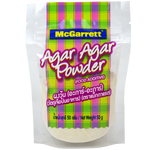 McGarrett Agar Agar Powder in a grocery package, natural vegan gelatin substitute for cooking and baking, shown in the image.