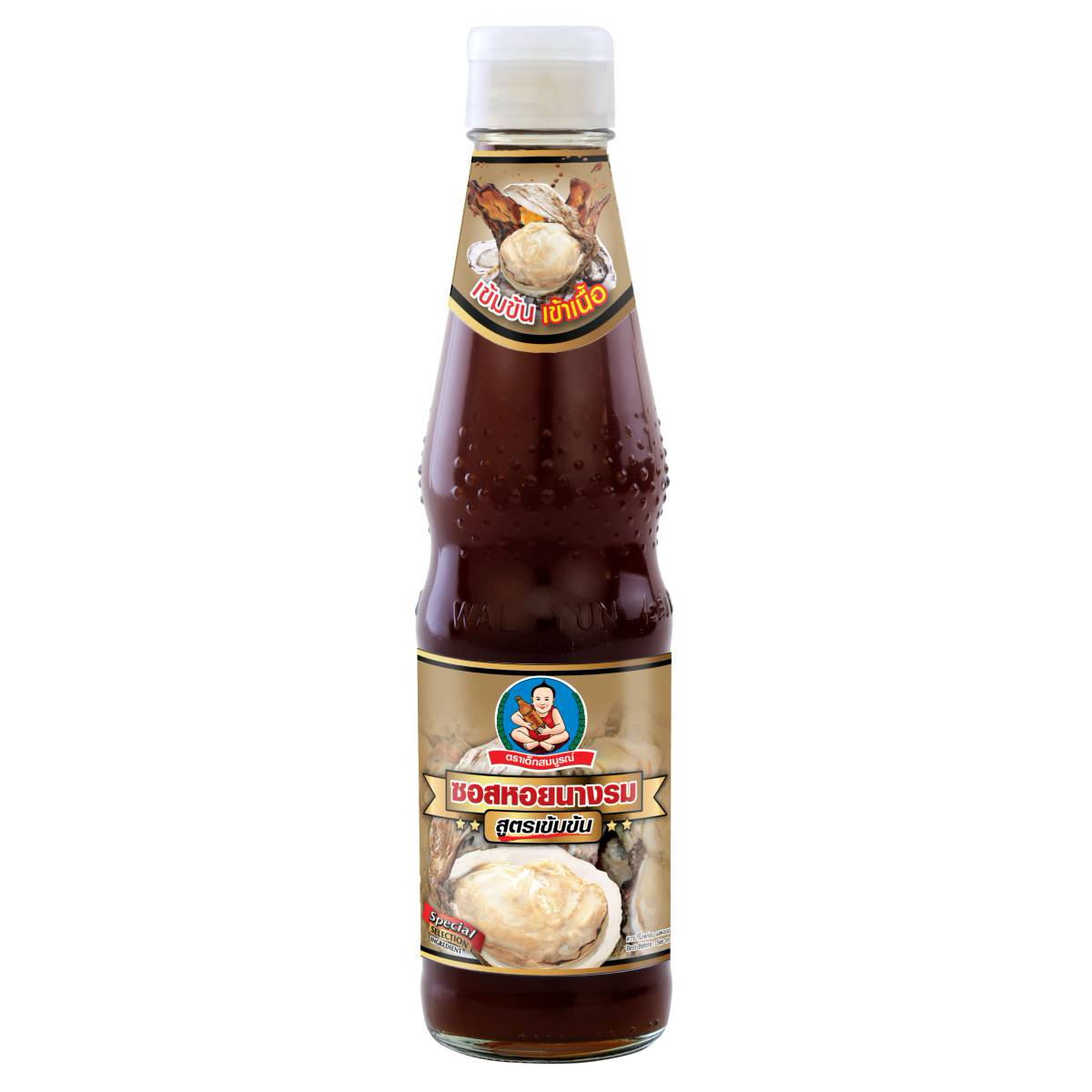 Healthy Boy Thick Oyster Sauce bottle, a popular grocery condiment with rich, savory flavor, ideal for Asian dishes.