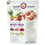 Thaiaochi Mixed Fruit Pink Series confectionery snacks featuring colorful, fruit-flavored candies in pink packaging.