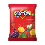 Sugus mixed fruit flavored candy pack with six 45g bags, colorful confectionery snacks from Sugus brand.