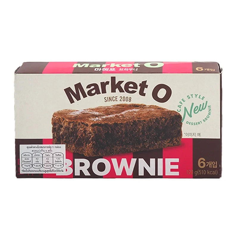 Orion Market-o Real Brownie in 120g package, chocolate snack from Orion's dry grocery and confectionery selection.