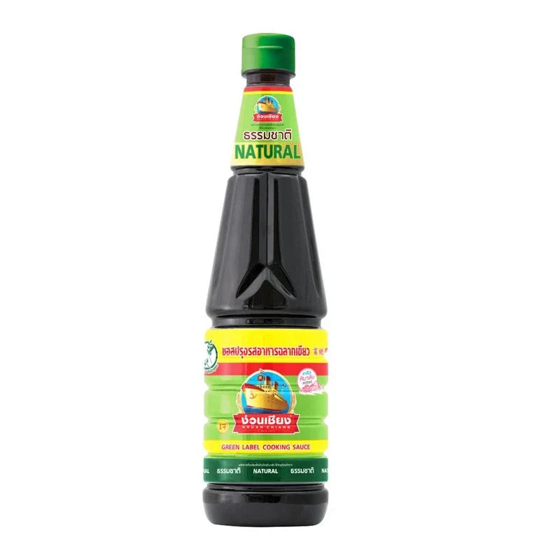 Nguan Chiang Green Label Seasoning Sauce in 600ml bottle, a flavorful dry grocery condiment from NGUAN CHIANG.