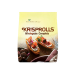 Pagen Wholegrain Krisprolls, crispy snack crackers made from whole grains, showcasing their golden-brown texture.