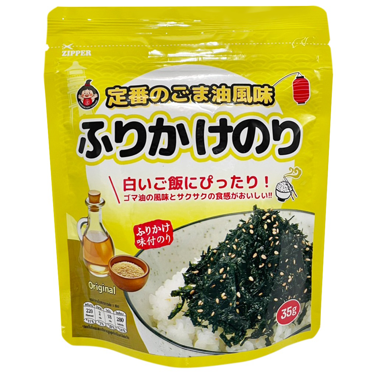 Daepoong Seasoned Dried Original confectionery snack in packaging, showcasing dried, seasoned snack pieces.