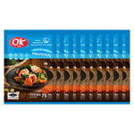 OK Multi-purpose Seasoning Powder 75g x10 packs, dry grocery, with colorful spice blends for flavorful cooking.