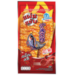 Spicy taro fish sheet with cuttlefish, a savory confectionery snack by Taro featuring colorful, textured seafood treats.