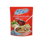 FATHAI Fathai Instant Concentrated Noodle Soup Beef Flavored 350g dry grocery package with noodles and beef flavoring inside
