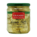 Whole La Rambla Natural Artichoke Heart in dry grocery section, showcasing preserved, whole artichoke hearts in natural color.