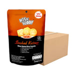 Rise Buddy Crispy Rice Snacks in a bowl, showing the light, crunchy texture of the dry grocery snack from RISE BUDDY.
