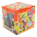Topco Toon Chocolate Milk dry grocery packet, 10.5g, featuring colorful cartoon character design on packaging.