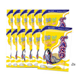 Spicy flavored Taro Fish Snack in 50g packs, a crunchy dry grocery snack from TARO, shown in a colorful package.