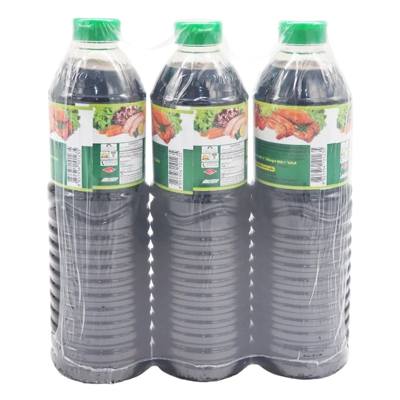 Golden Mountain Seasoning Sauce with green cap, 1L bottles, part of dry grocery collection by GOLDEN MOUNTAIN.