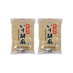 Makoto Marufuji roasted white sesame seeds in 1kg pack, ideal for dry grocery use, shown in a clear, close-up image.