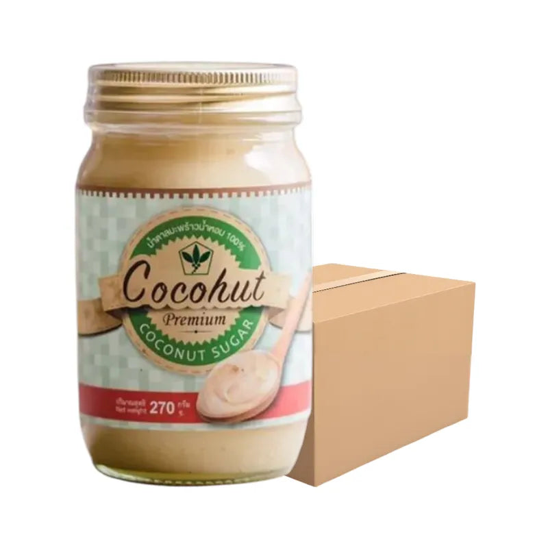 Cocohut Pure Aromatic Coconut Flower Sugar in a 270g package, natural dry grocery product with coconut flower granules.