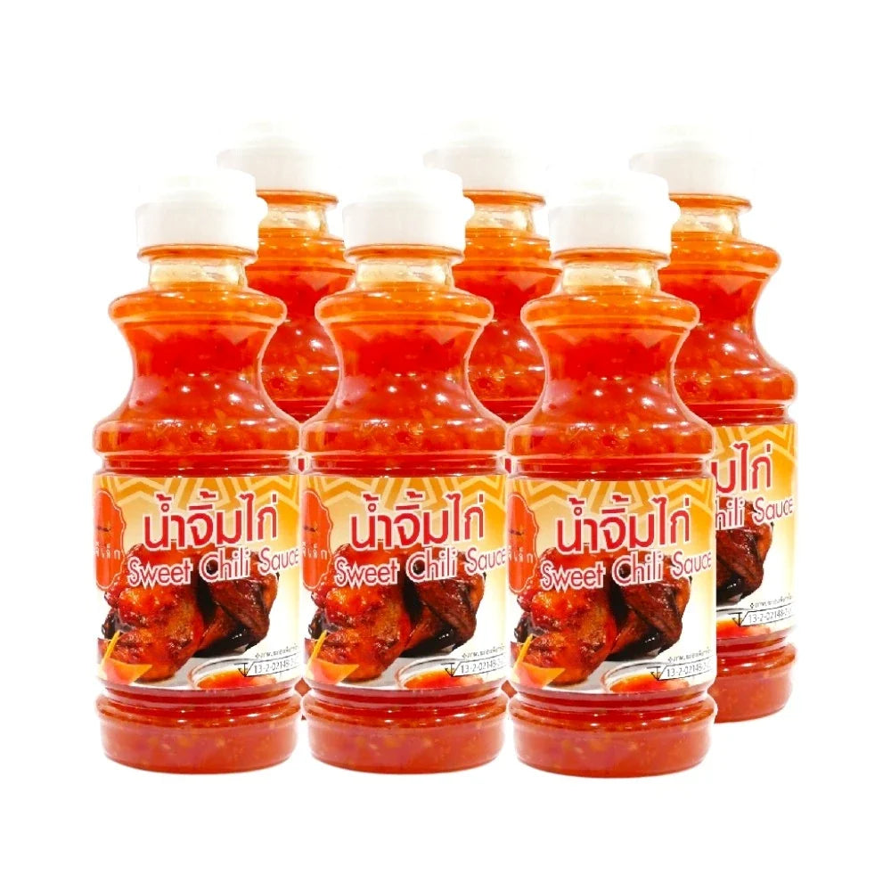 J-LEK Jae Lek Chicken Sauce in a 245g plastic bottle, shown in a close-up image of the dry grocery product.