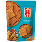 Chao Sua rice cracker with roasted squid, a savory confectionery snack with crispy texture and seafood flavor.