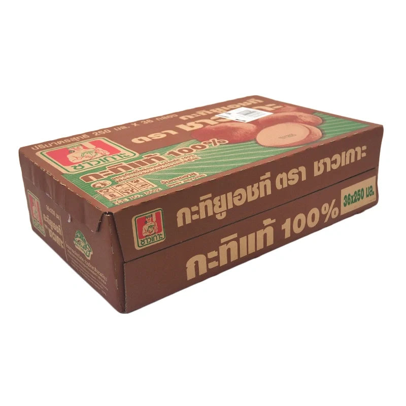 Chaokoh coconut milk in 250ml cans, 36-pack, ideal for cooking and baking, from the CHAOKOH dry grocery collection.
