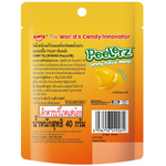 Peelerz Gummy Yellow Mango confectionery snack featuring bright yellow gummy mango pieces on a white background.
