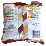 Sainsbury's Mint Humbugs confectionery snacks featuring individually wrapped mint-flavored caramel candies in a clear bag.