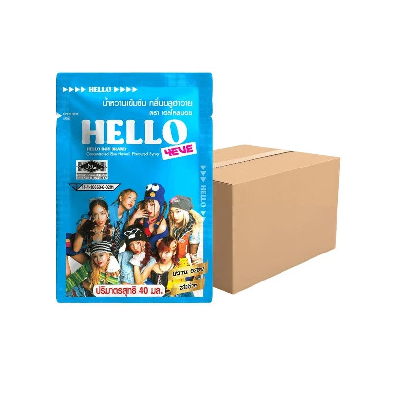 HelloBoy 4EVE dry grocery product featuring a colorful package, showcasing the HELLOBOY brand and vibrant design elements.