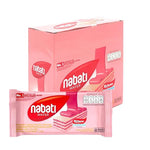NABATI Nabati Wafer Strawberry snack in 27g package, showing crispy wafer layers with strawberry flavor in a colorful wrapper