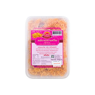 Crispy Somjit Original Flavour Noodles in a bakery setting, showing golden, crunchy noodle snacks ready to eat