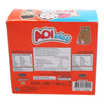 AOI chocolate with strawberry and milk confectionery, 12g dry grocery snack shown in the image