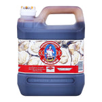 Maekrua Oyster Sauce 2.5L bottle for cooking, featuring a clear label and dark sauce inside, ideal for Asian cuisine.