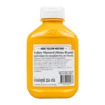 Jar of Heinz Yellow Mustard in 255g size, showing bright yellow condiment with Heinz branding on the label.