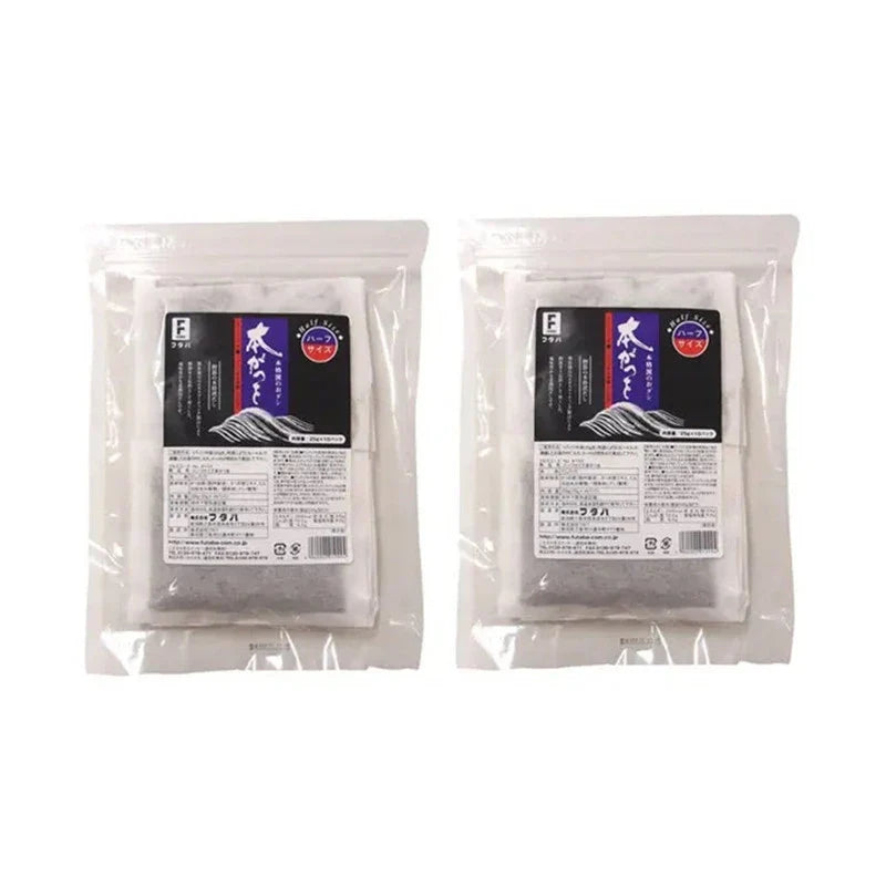 Futaba Hongatsuo Dashi Pack with dried Japanese katsuo bushi, traditional Japanese dried fish flakes for dashi broth, dry grocery product