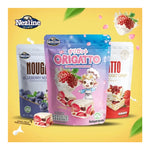 Nezline Nezline Nougatto Nougat Crisp snack with crunchy nougat and crisp texture, close-up of the confectionery treat